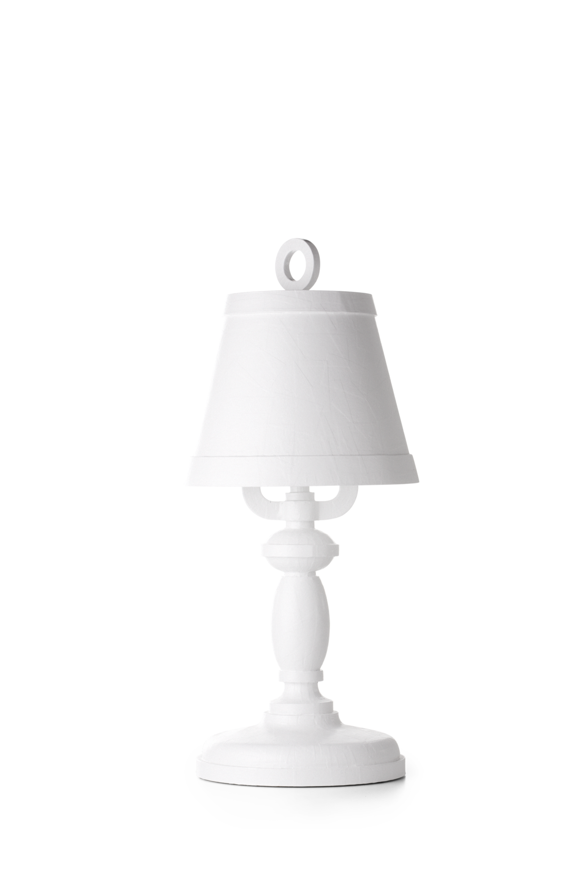 Paper Table Lamp white front side